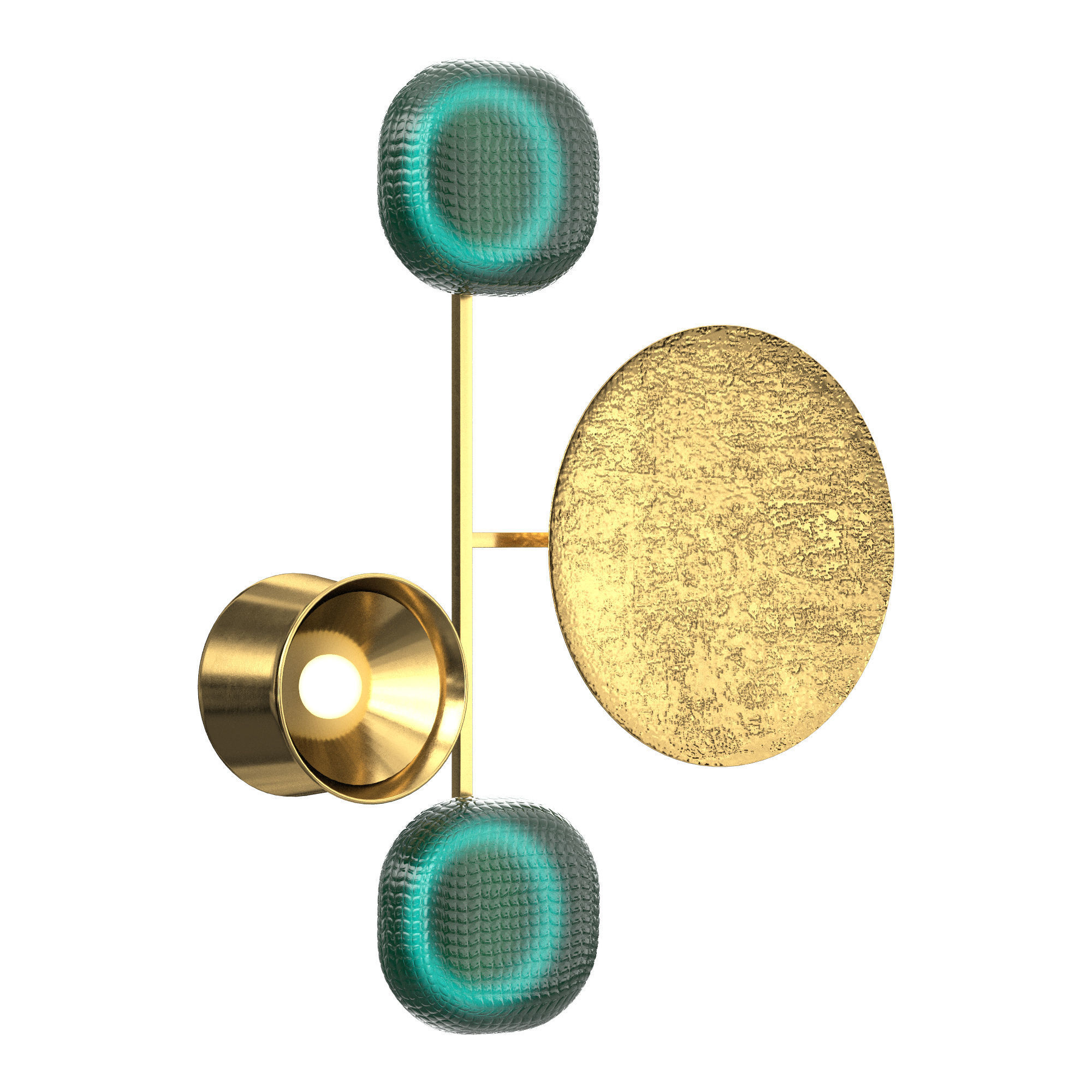 GIOIELLI 06 SCONCE EMERALD 3D model_1