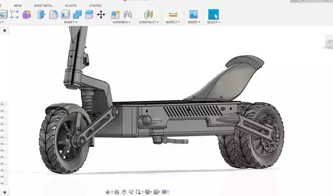 Electric Scooter 3D print model