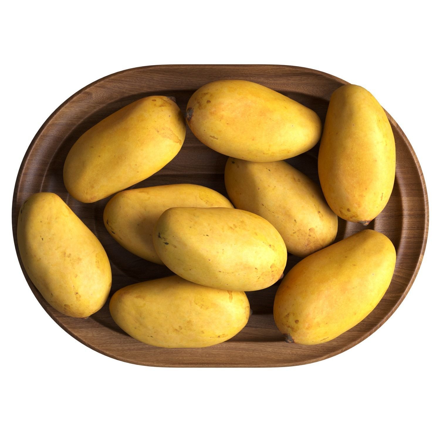 Mango in fruit bowl 01 3D model_1