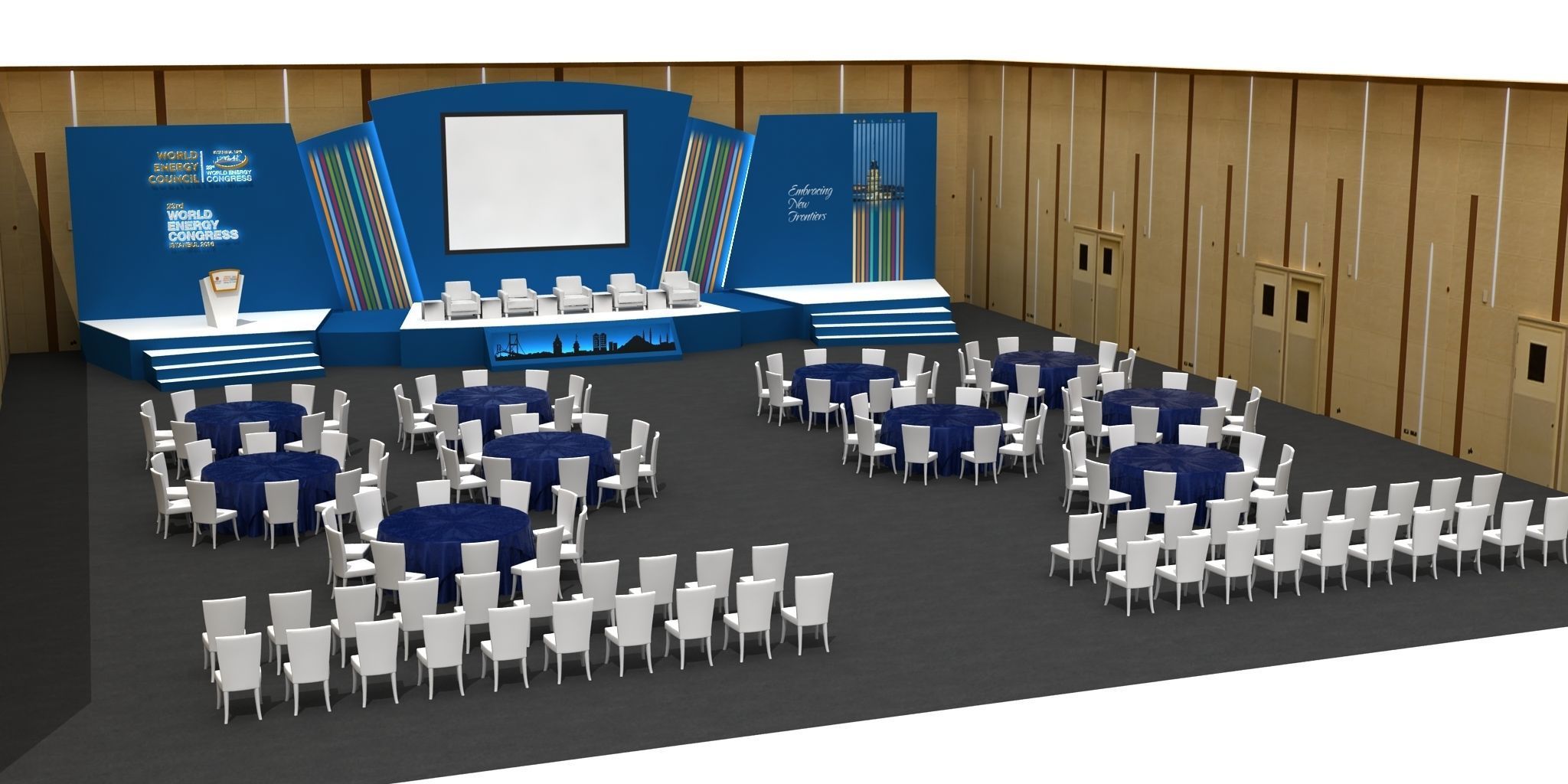 Meeting Decor And Stage 73 3D model_1