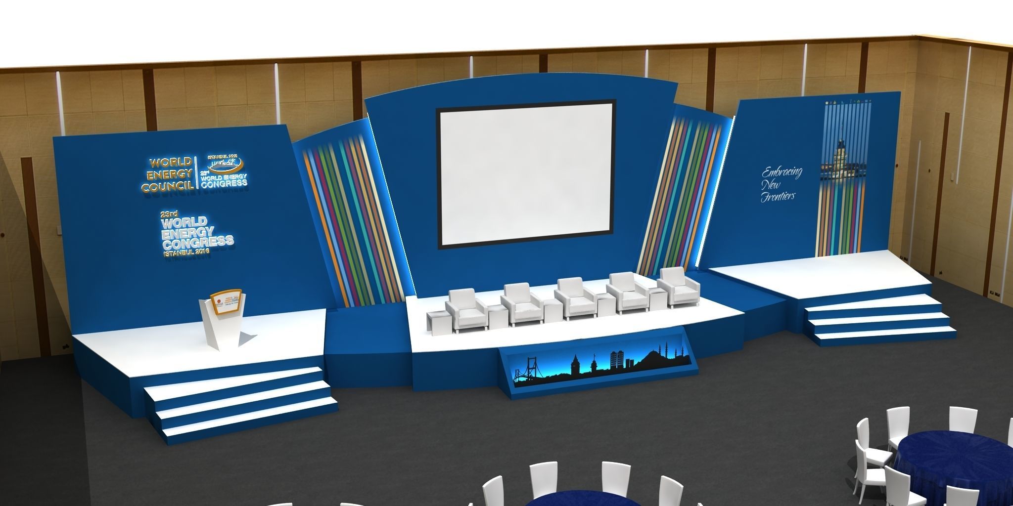 Meeting Decor And Stage 73 3D model_2