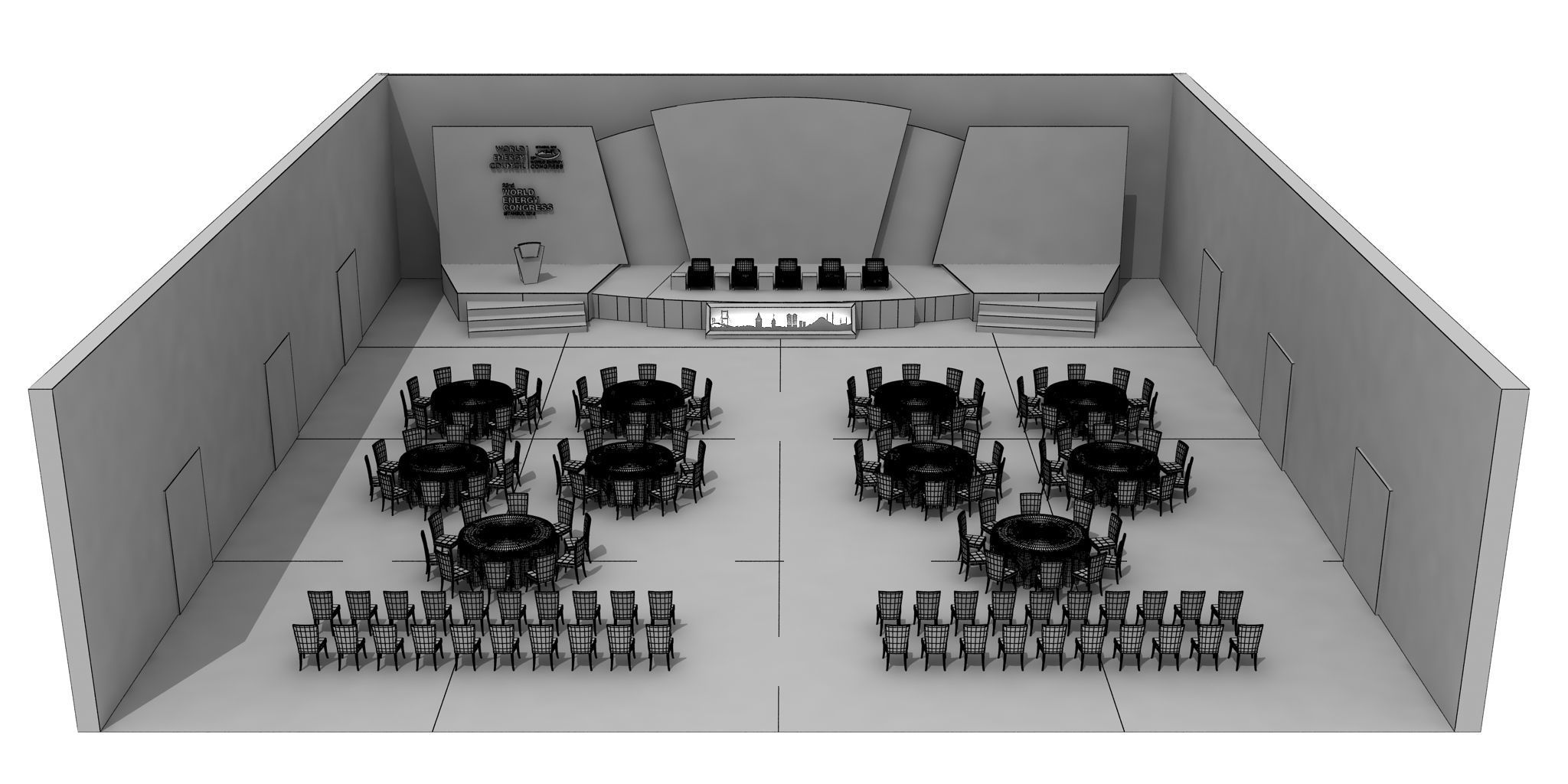 Meeting Decor And Stage 73 3D model_5