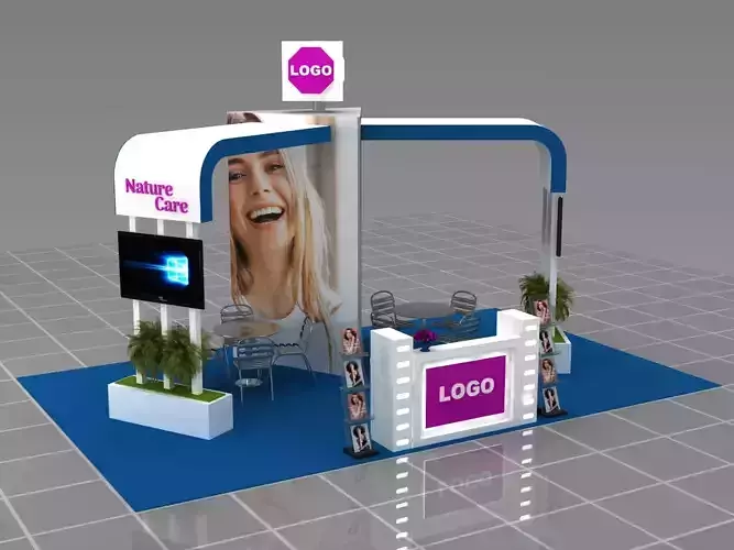 Make-up Fair Stand 11 3D model