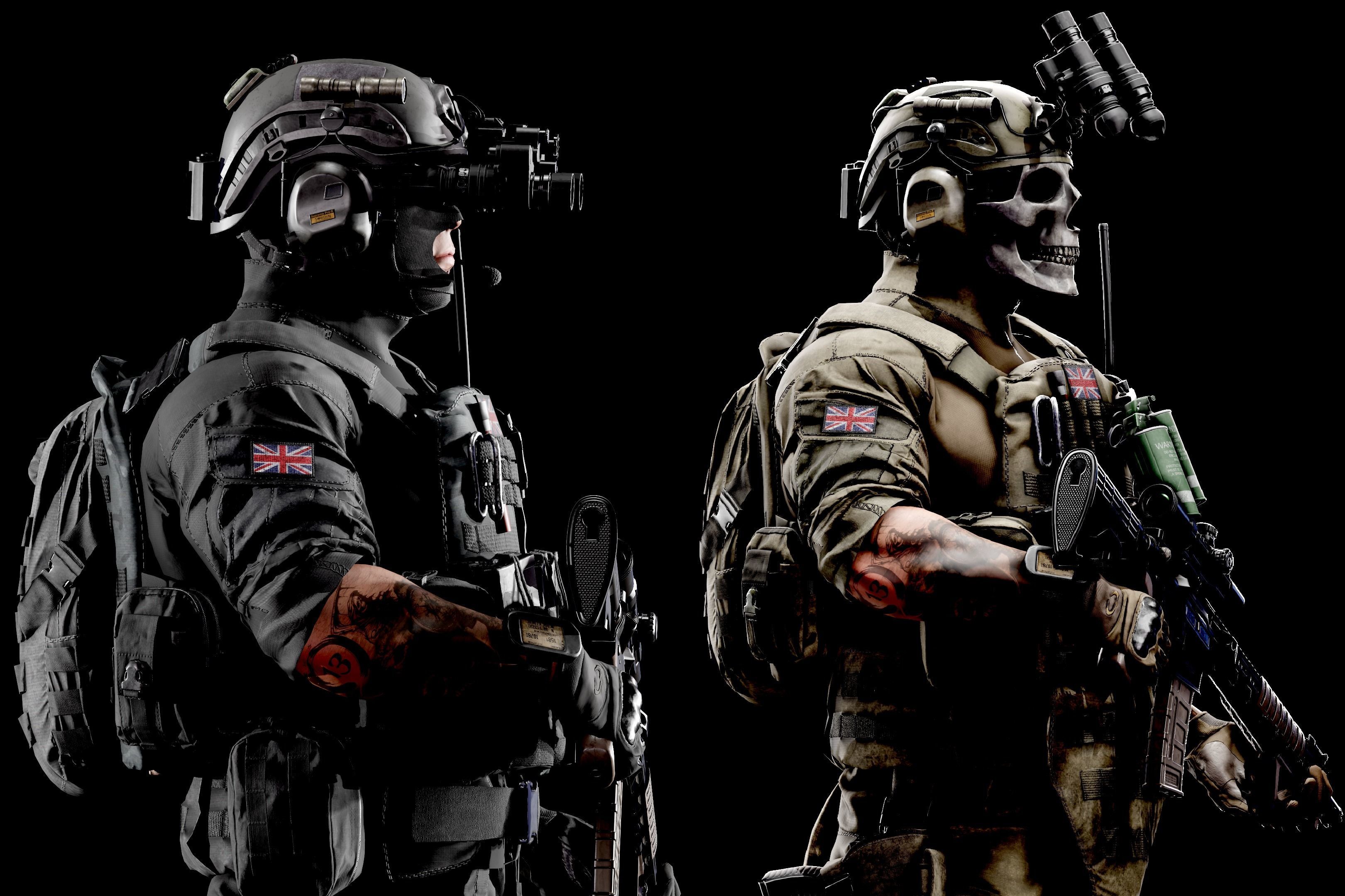 Body-Armor Pack Low-poly 3D model_0