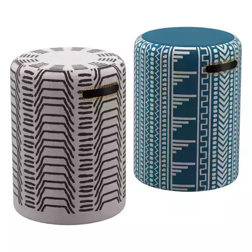 Culinder Indian stool 3D model