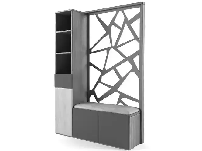 Partition cabinet Free low-poly 3D model