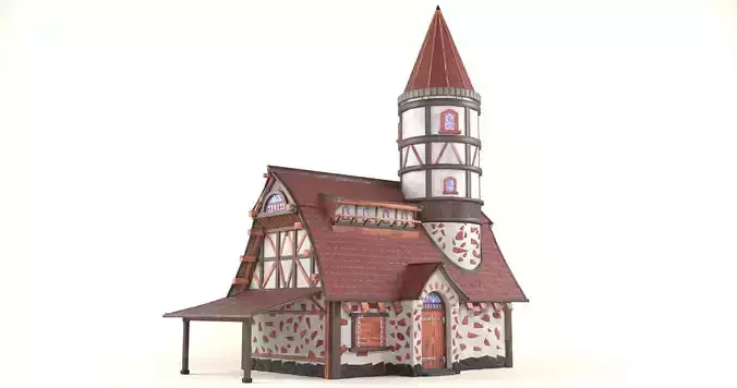 The house is in the medieval style