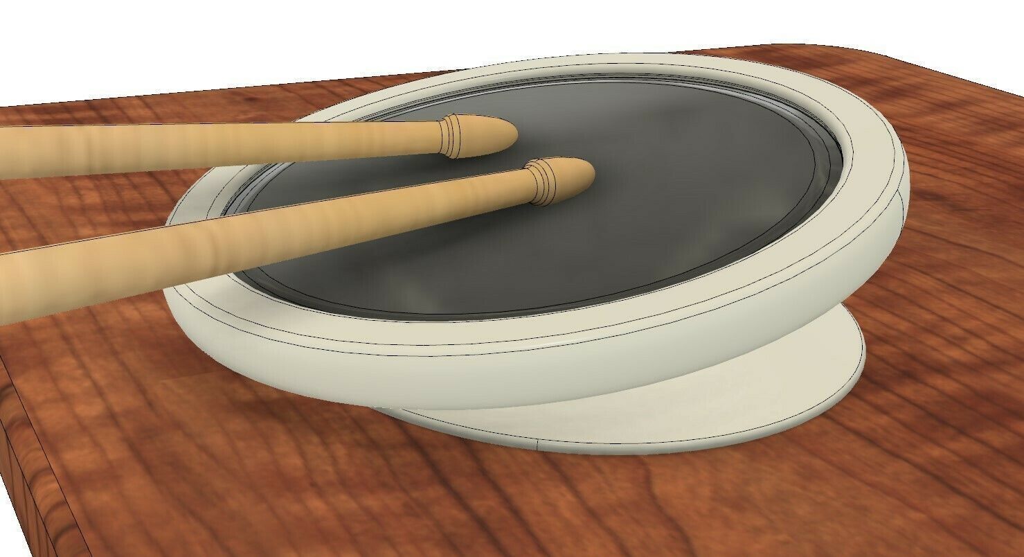 Drum pad practice pad 3d-printed with gcode for prusa mk3-s  3D print model_3