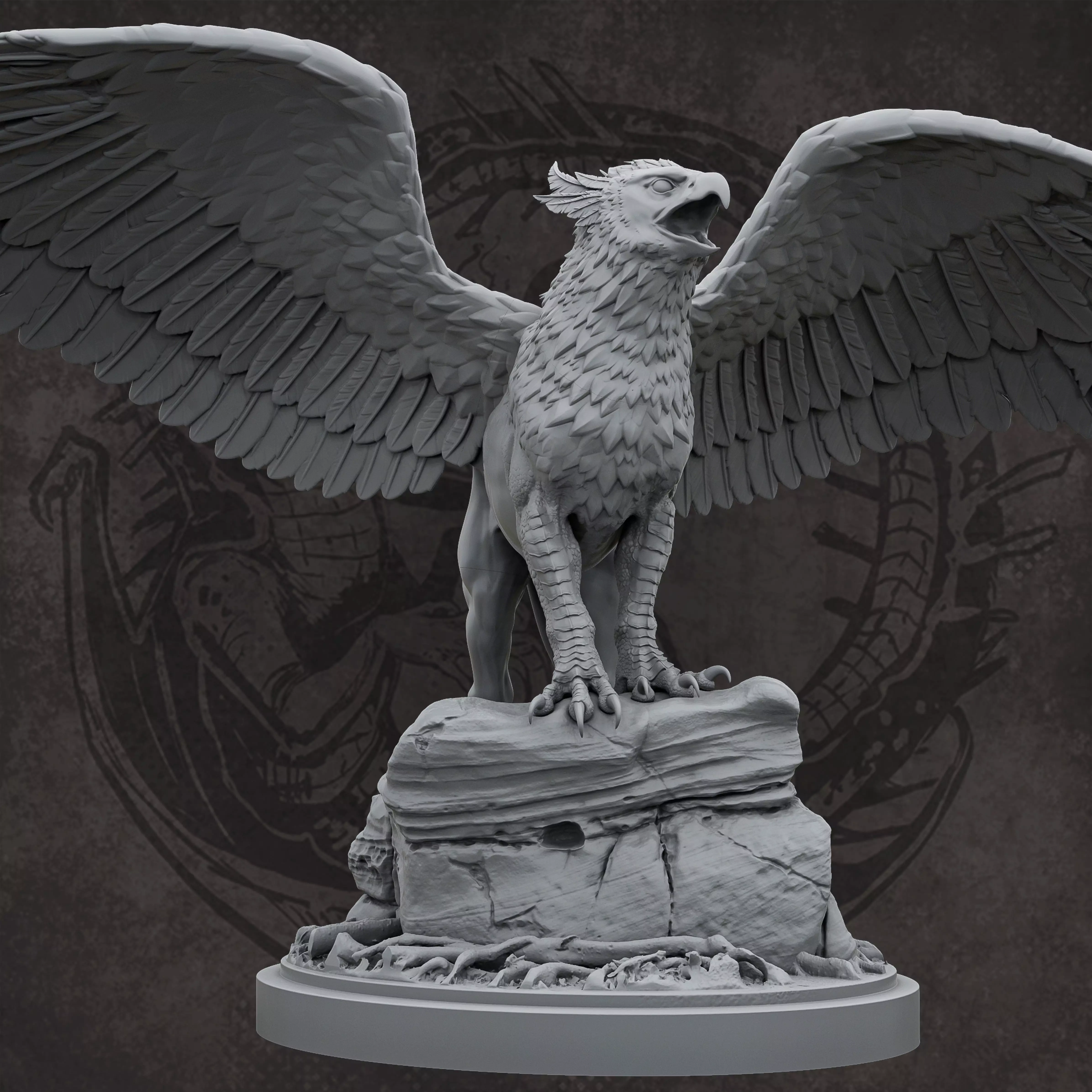 Griffin 3D print model_0