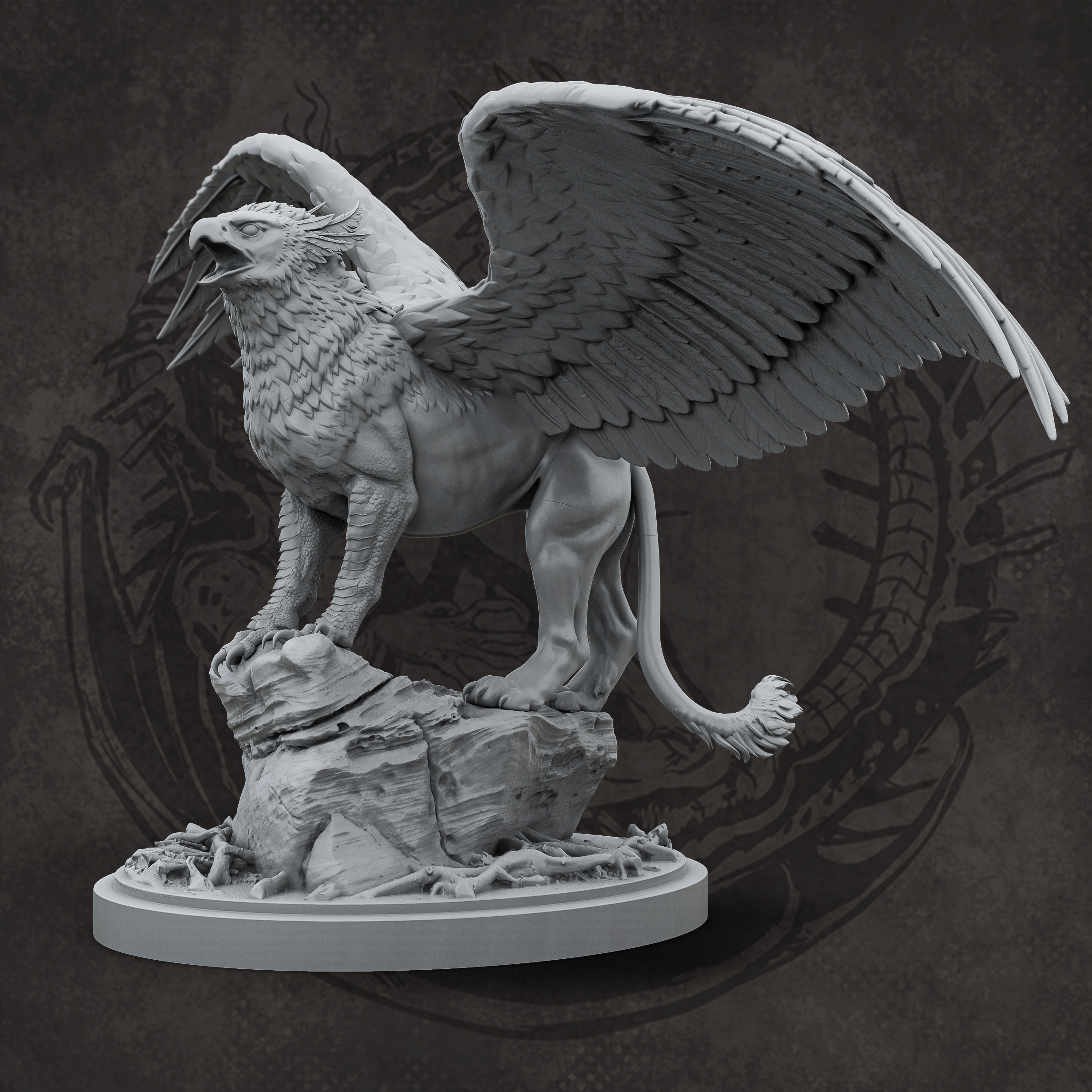 Griffin 3D print model_1