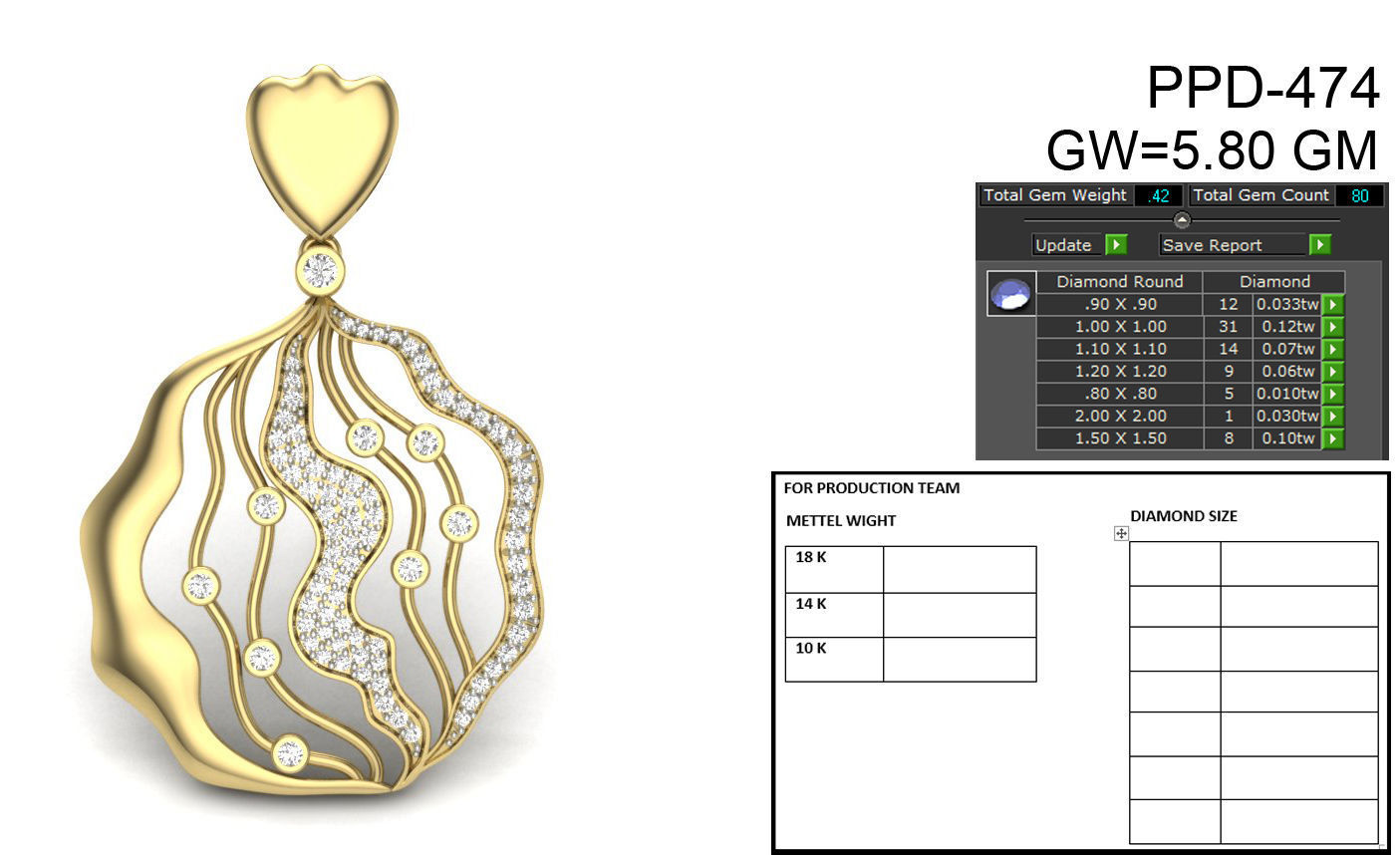 103 models pendent 3D print model 3D print model_90