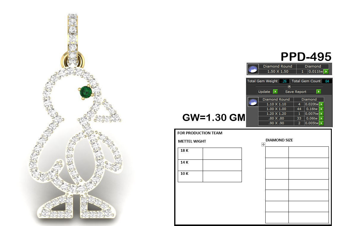 103 models pendent 3D print model 3D print model_70