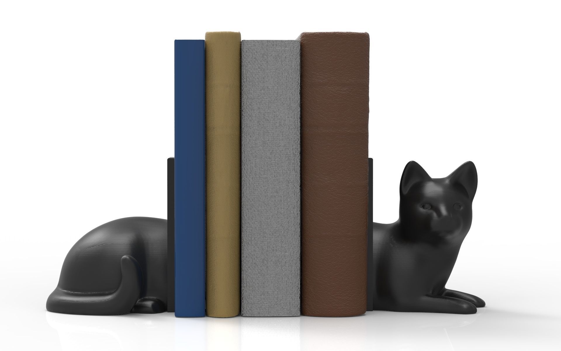CAT BOOK RACK 3D model 3D printable | CGTrader