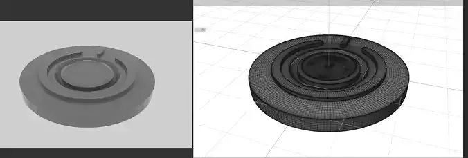 power button 3D model