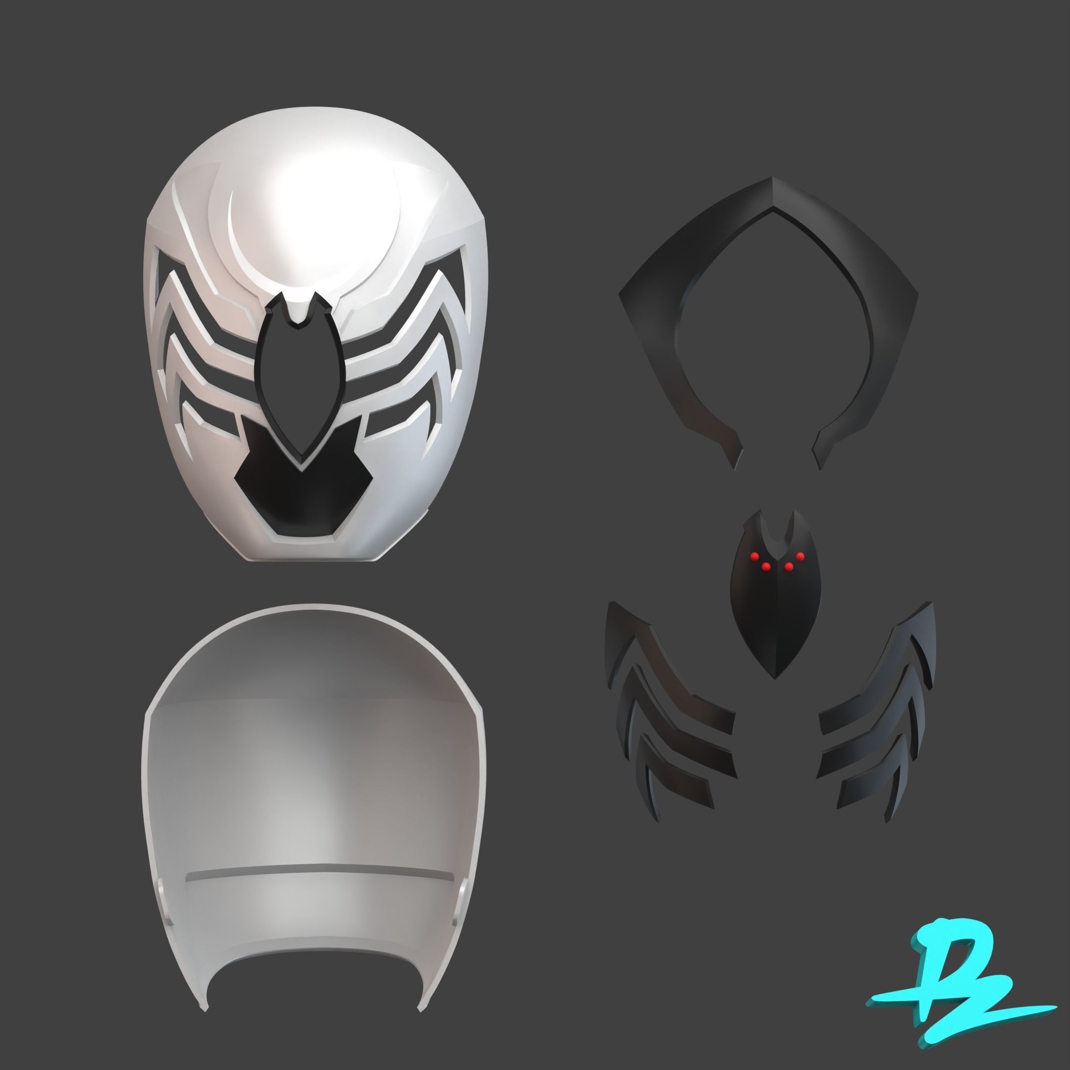 Ohsama Sentai King-Ohger Spider kumonos 3D print model_5