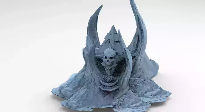 Scull Skeletor Sci fi architecture 3