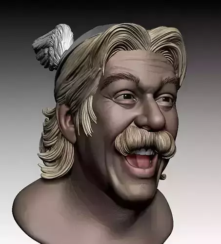 asterix head 3D print model 3D print model