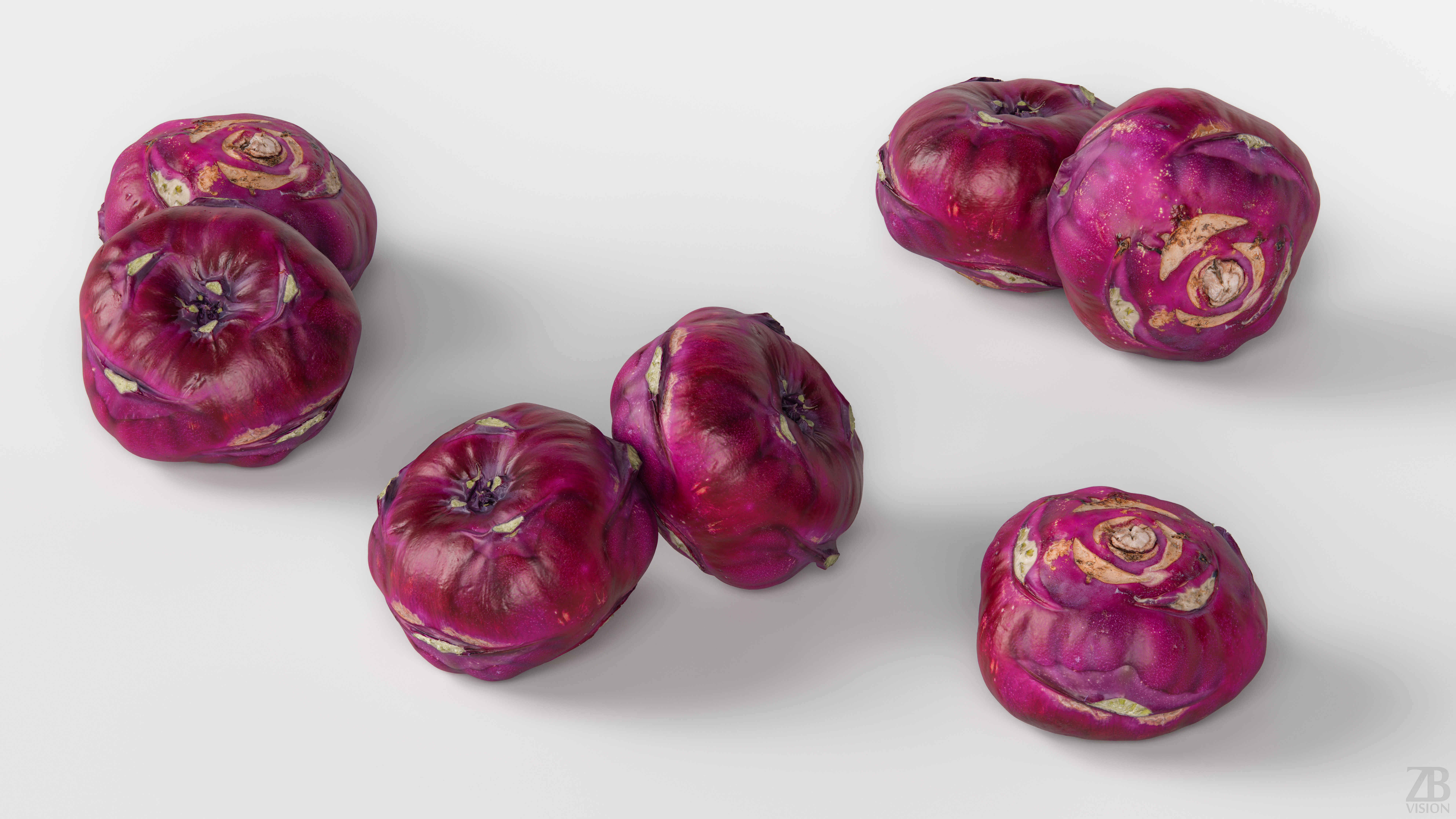 Kohlrabi 3D model_2