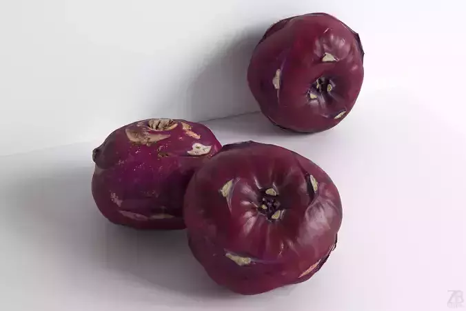 Kohlrabi 3D model Kohlrabi 3D model