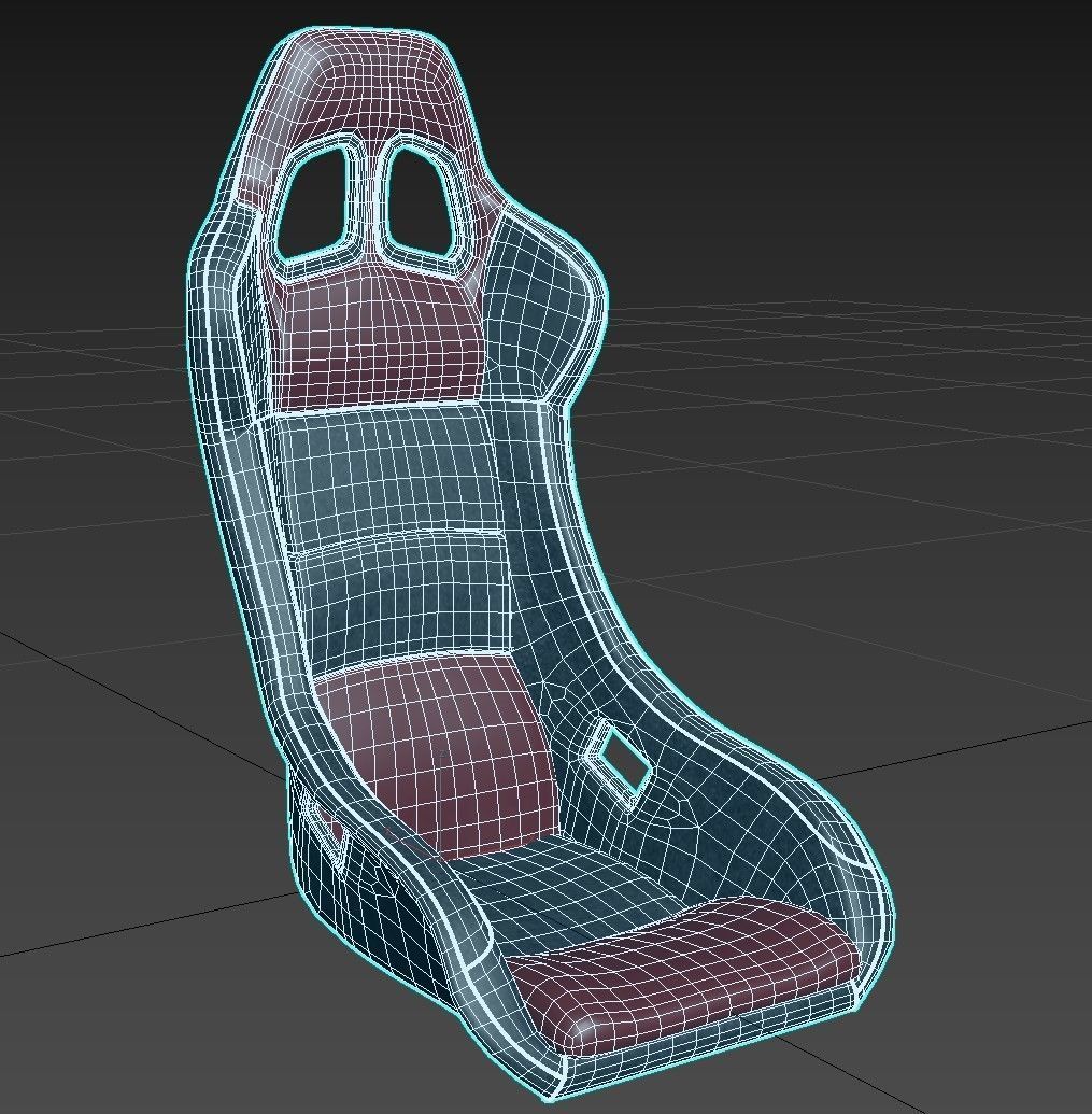 Racer Seat 3D model_3