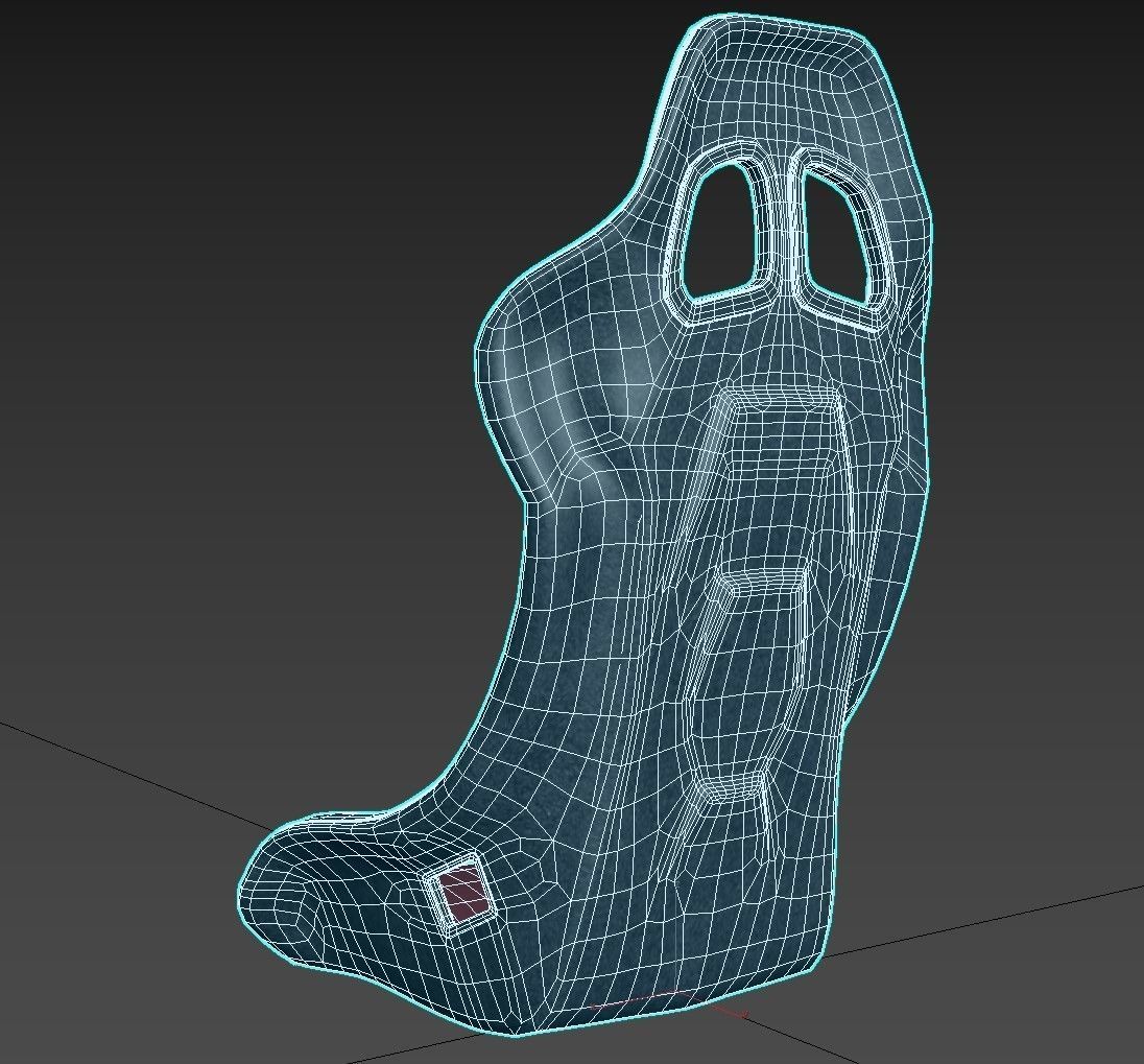 Racer Seat 3D model_4
