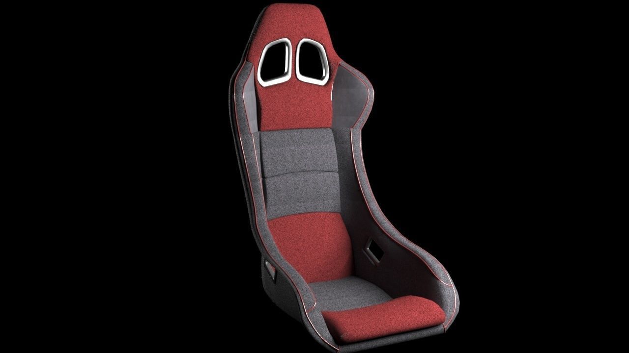 Racer Seat 3D model_2