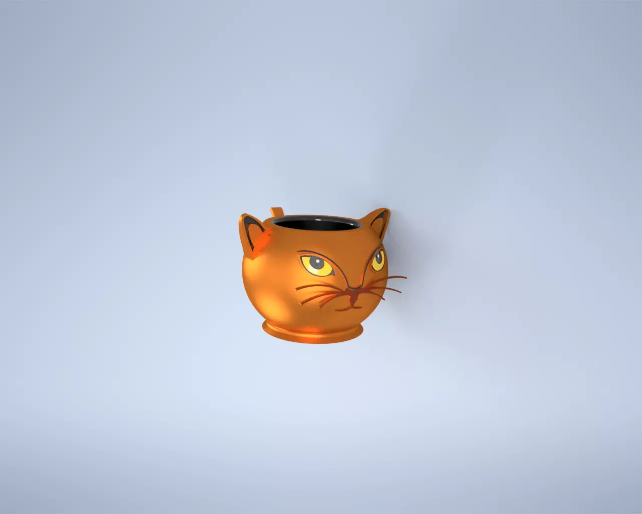 Cat face Mate 3D print model