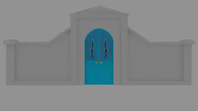 Wall Gate 3D model