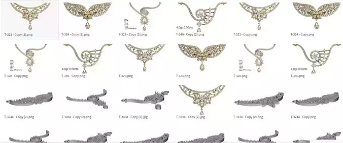 4 modelsTanamania necklaces 3D print model