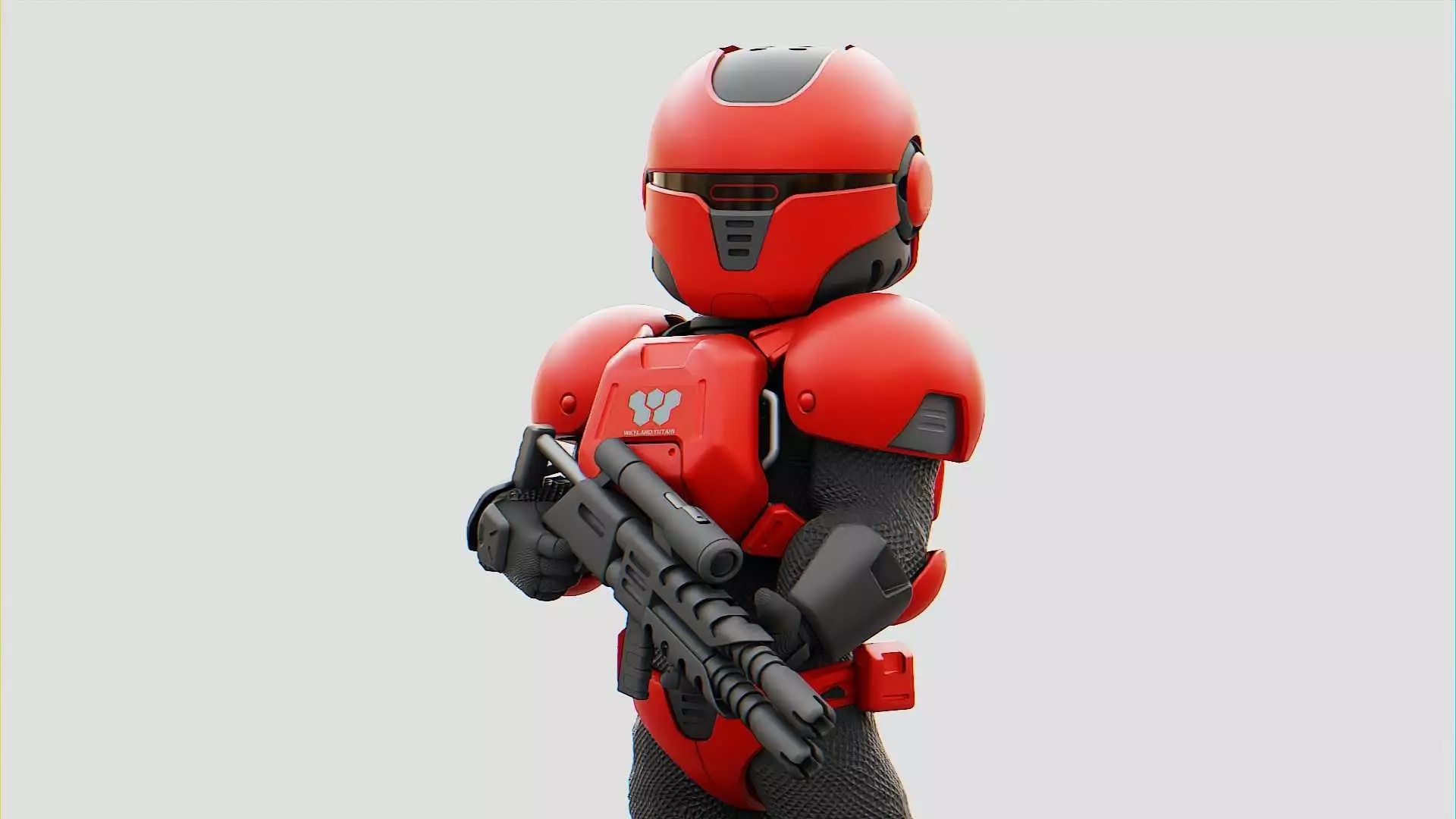 CYBER SOLDIER XC-200  RIGGED 3D model_0