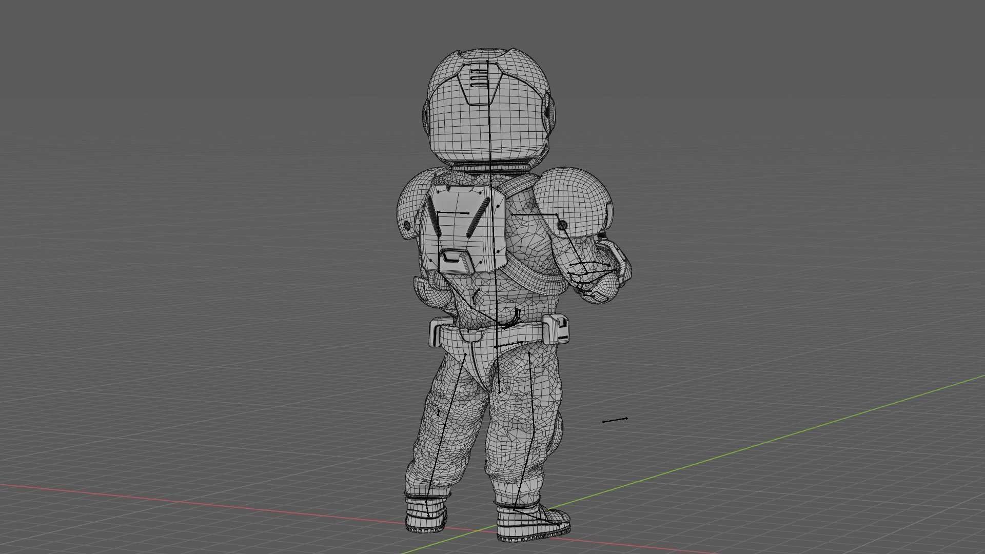 CYBER SOLDIER XC-200  RIGGED 3D model_38