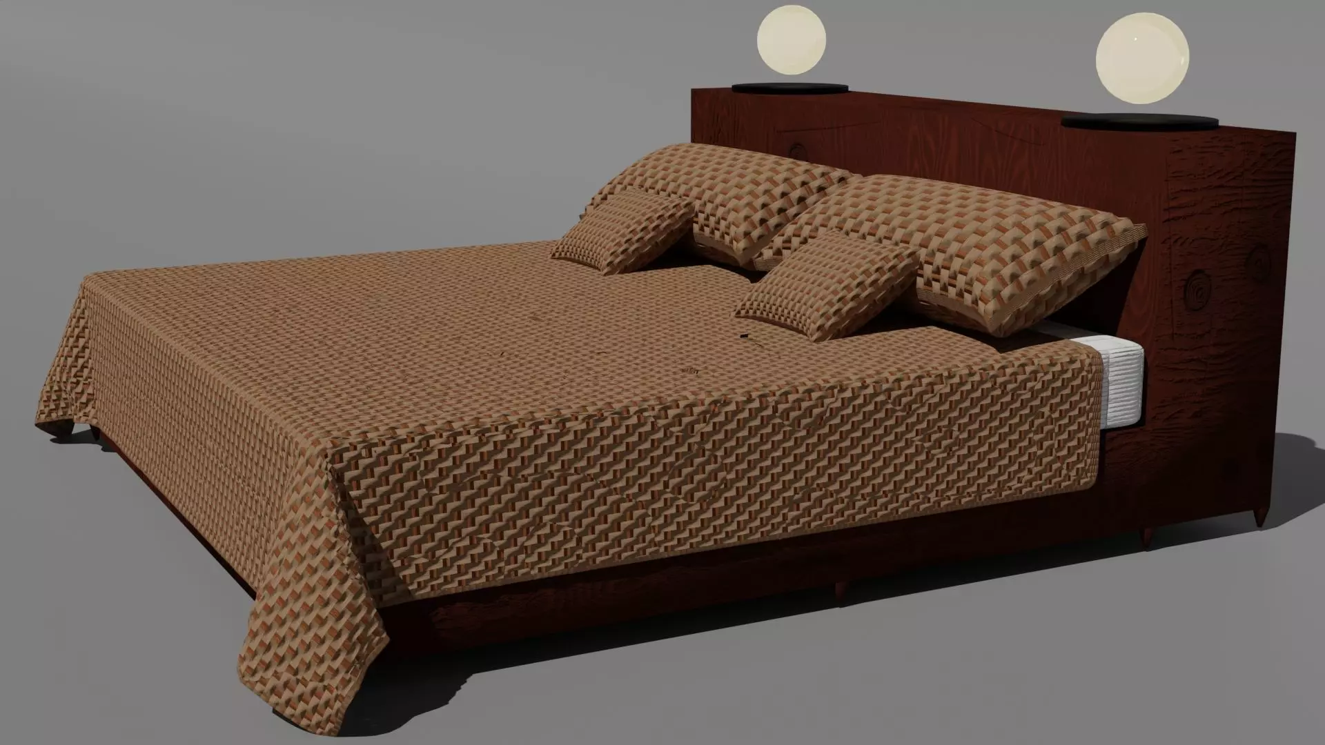 base and bed Free 3D model