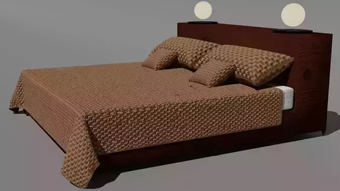 base and bed Free 3D model