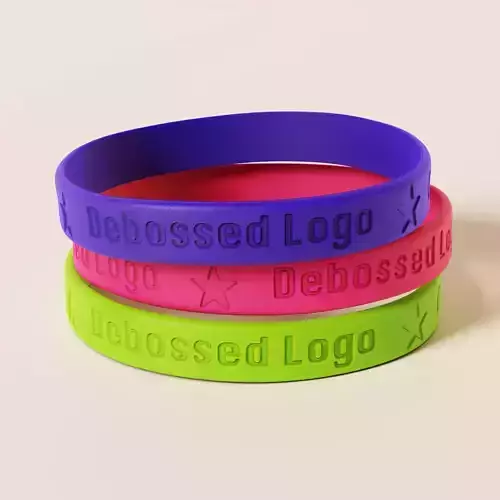 Silicone Wristband Low-poly 3D model