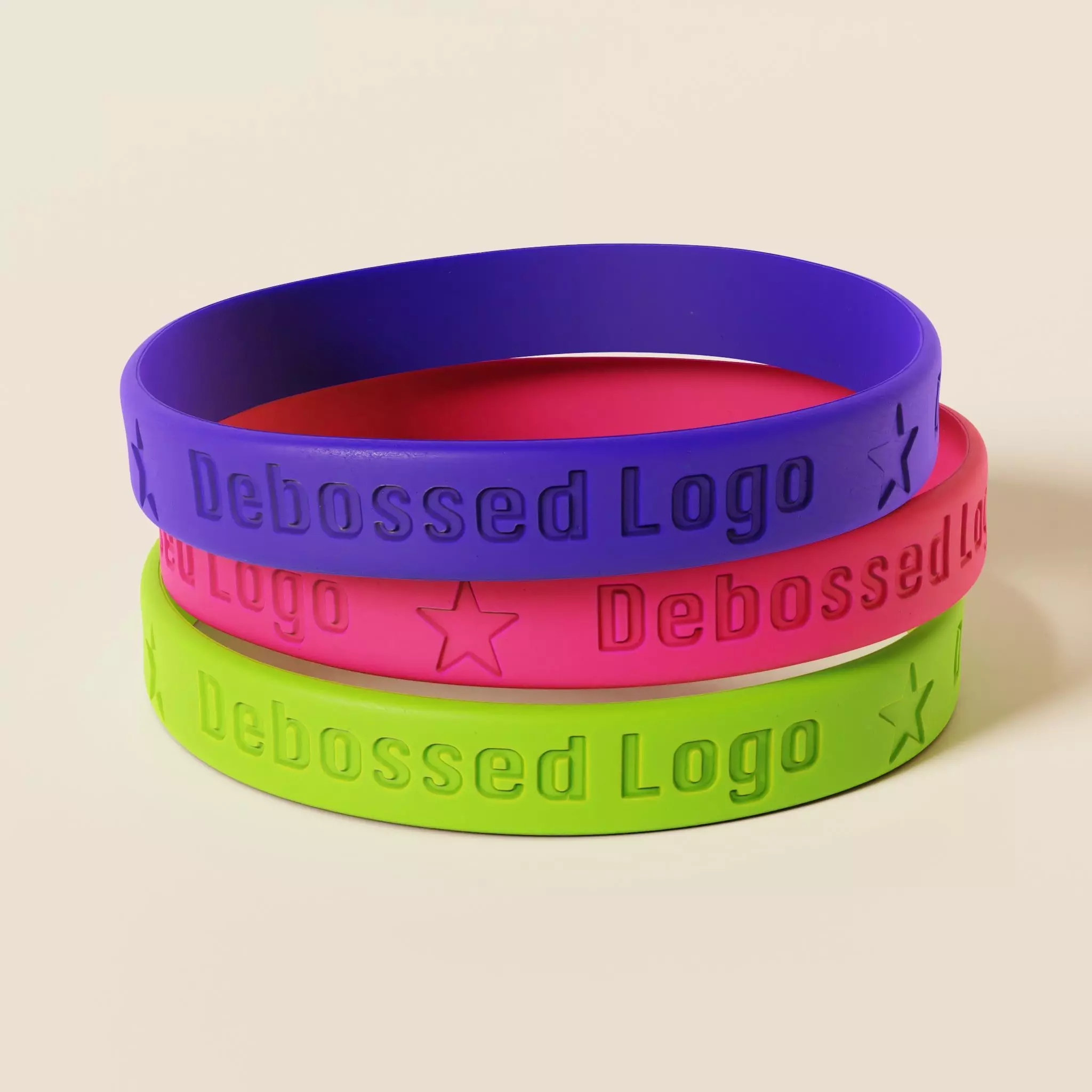 Silicone Wristband Low-poly 3D model_0