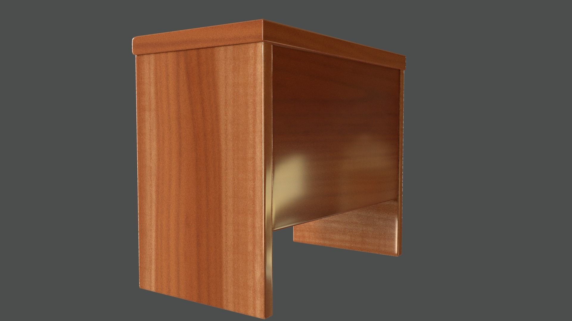 Desk with drawer 3D print model_5