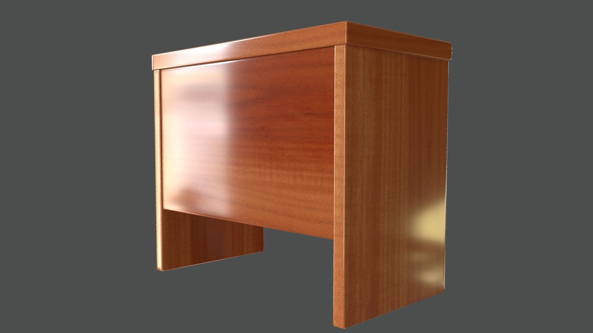 Desk with drawer 3D print model_6