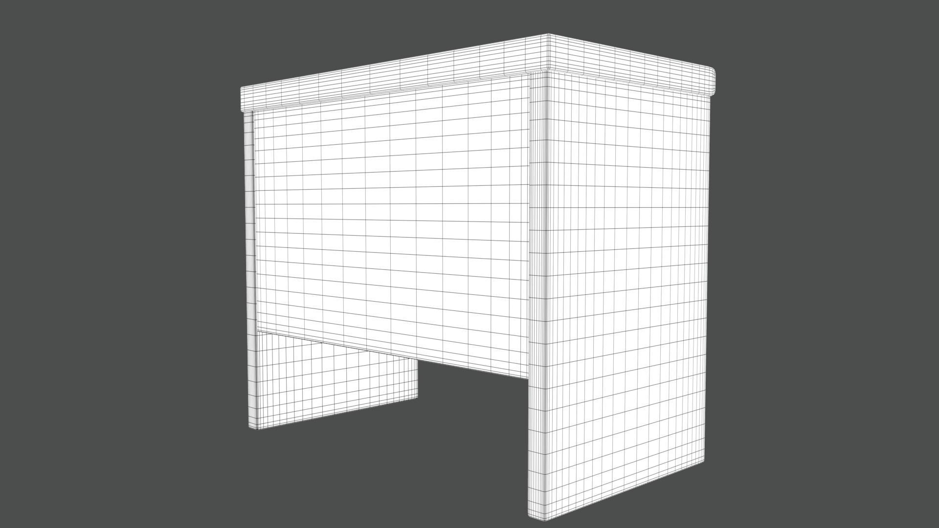 Desk with drawer 3D print model_12