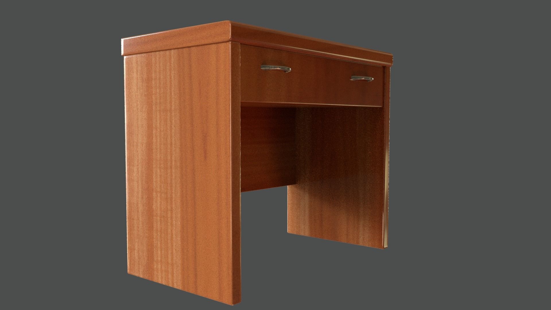 Desk with drawer 3D print model_7