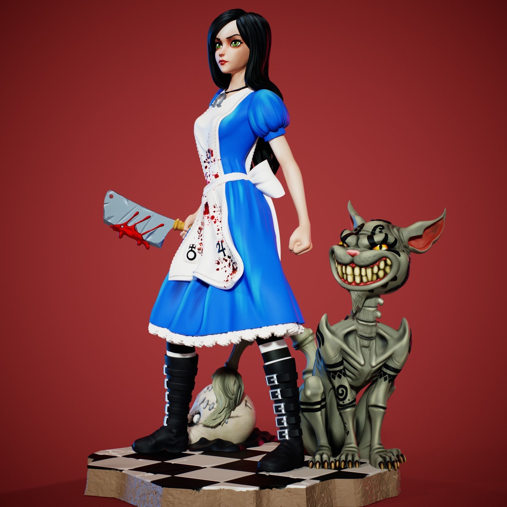 Alice Madness Returns 3D print model_1