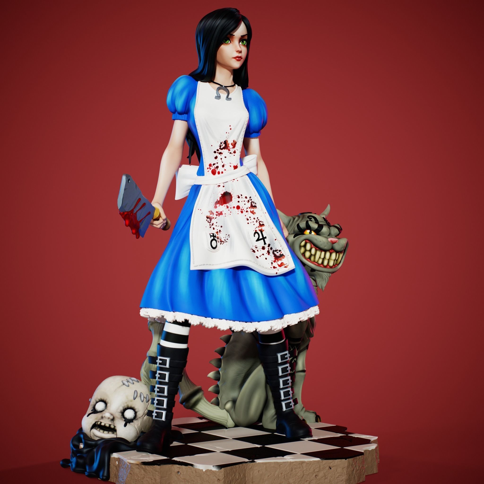 Alice Madness Returns 3D print model_3