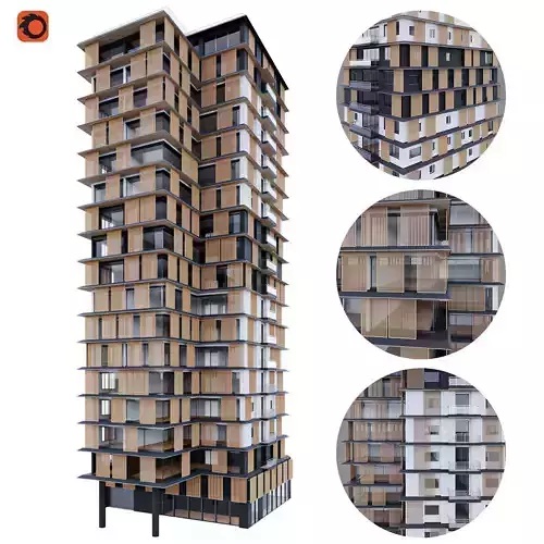 modern building 3D model