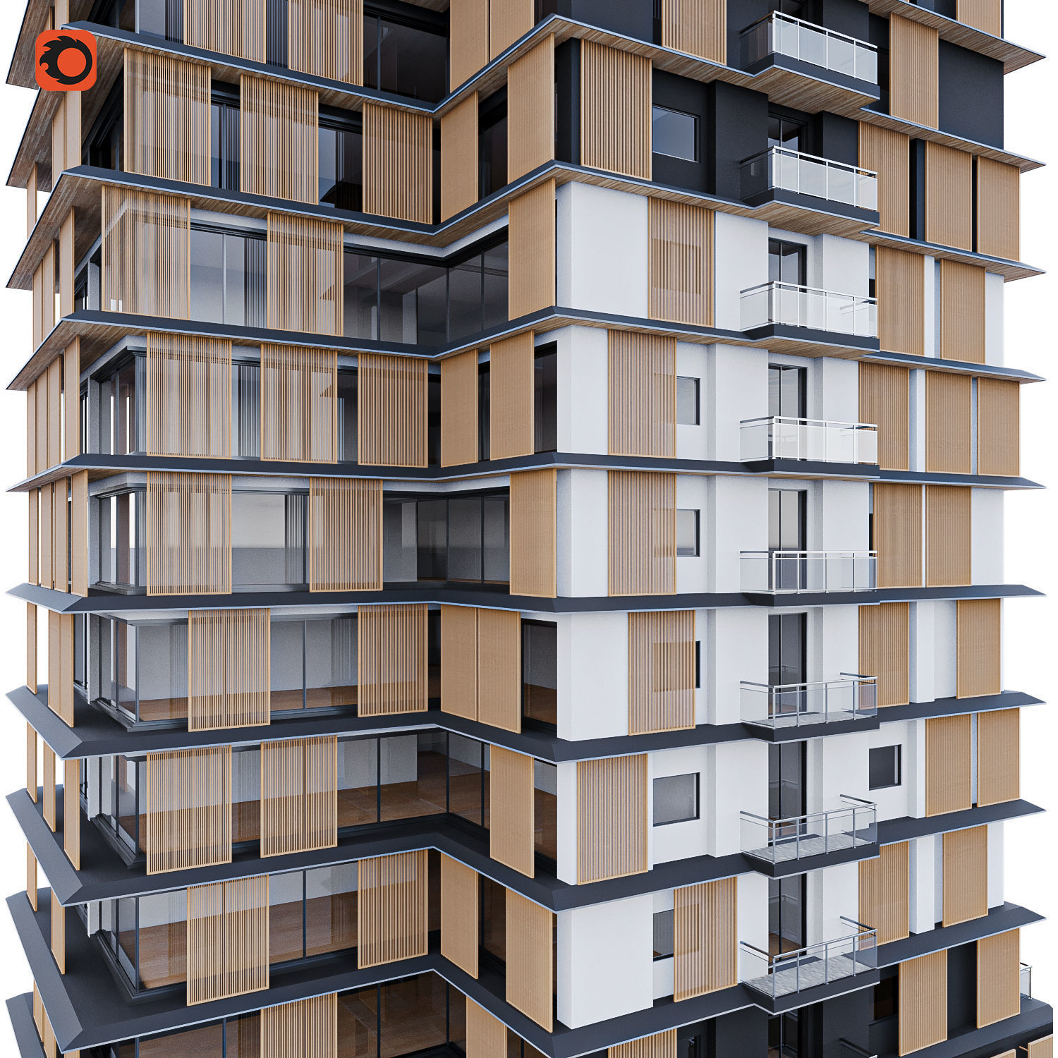modern building 3D model_5