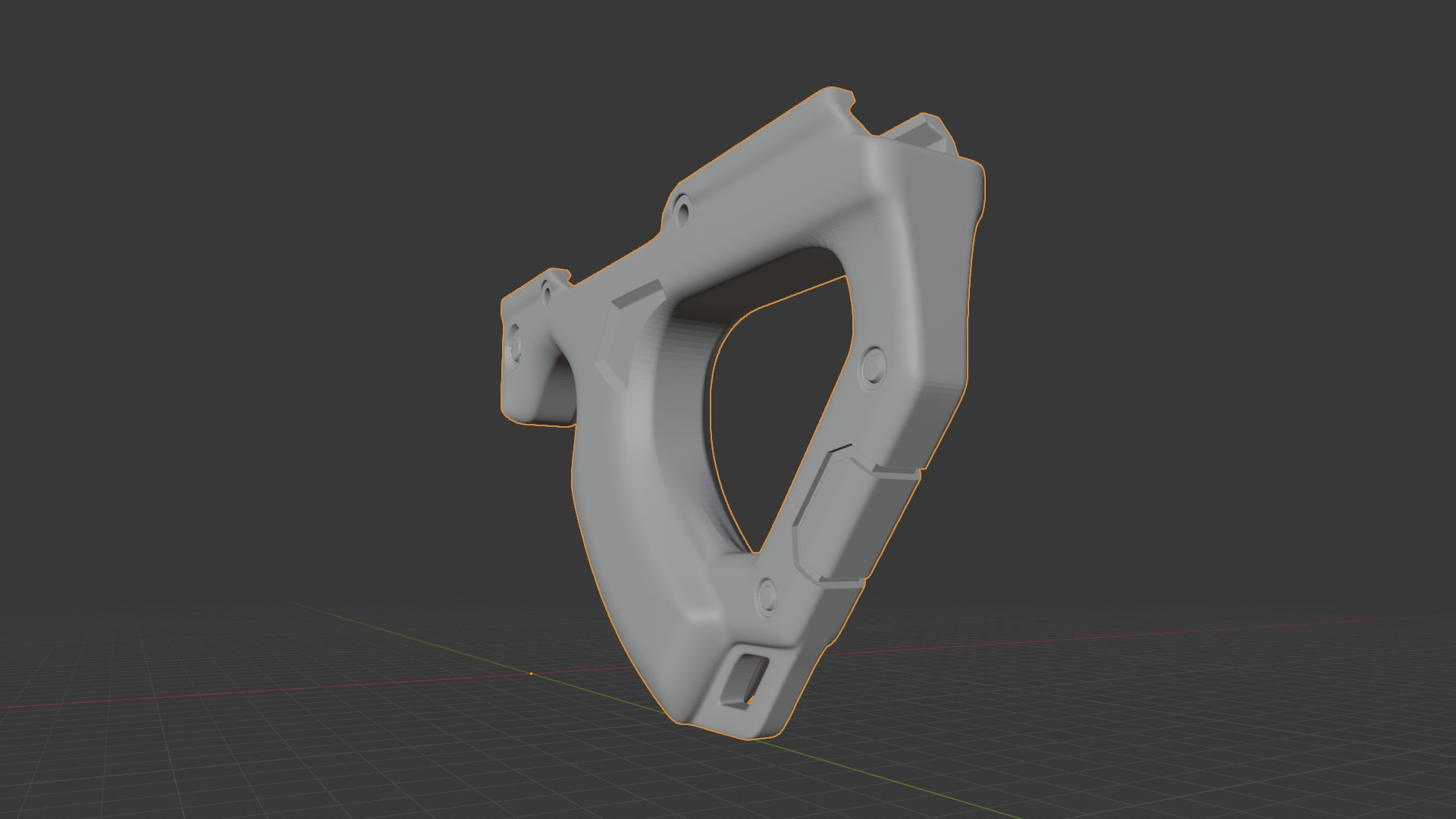 CQR GEN 1 Fore Grip Modified 3D print model_2