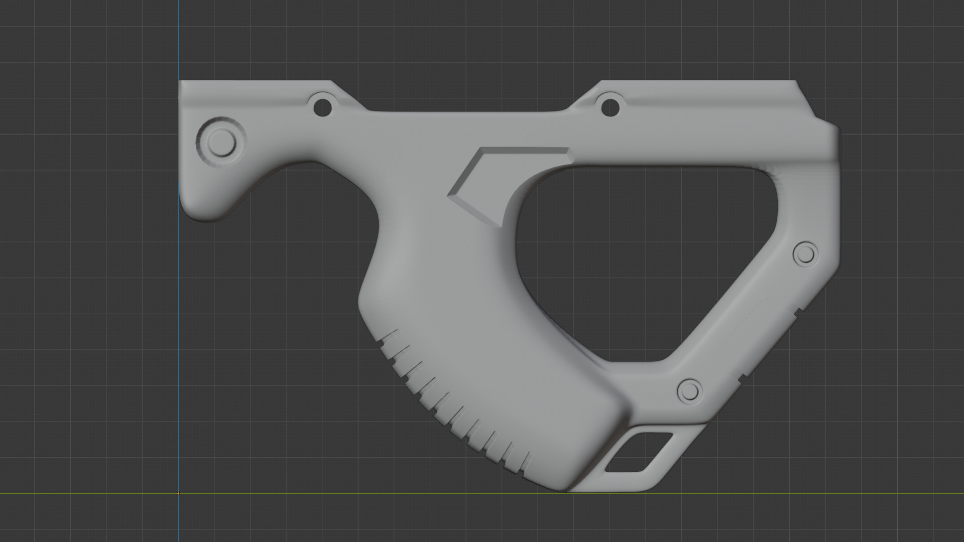 CQR GEN 1 Fore Grip Modified 3D print model_3