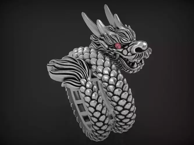 Dragon Ring 3D print model