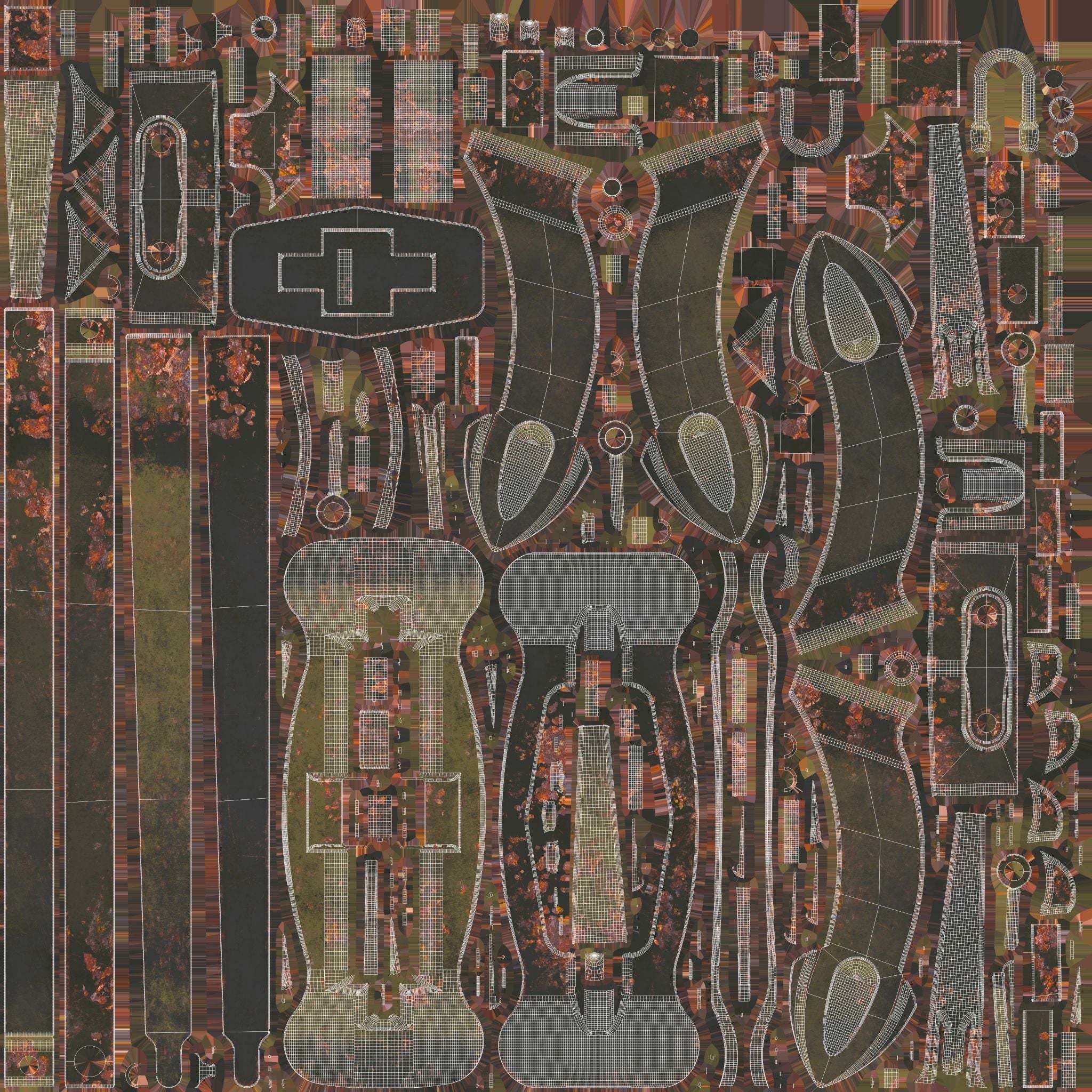 PBR Props - rusted Ship Anchor 3D model_15