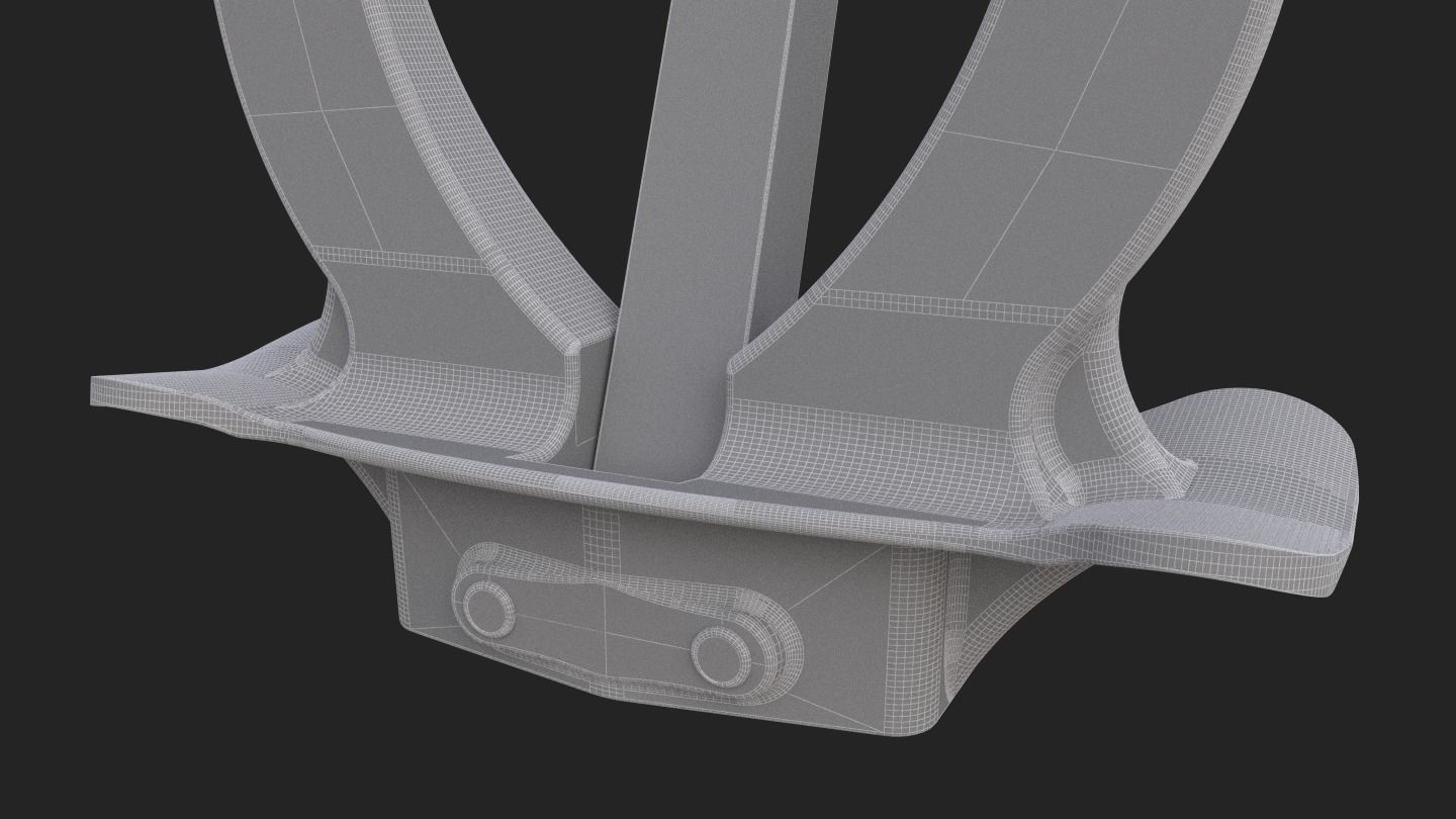 PBR Props - rusted Ship Anchor 3D model_11