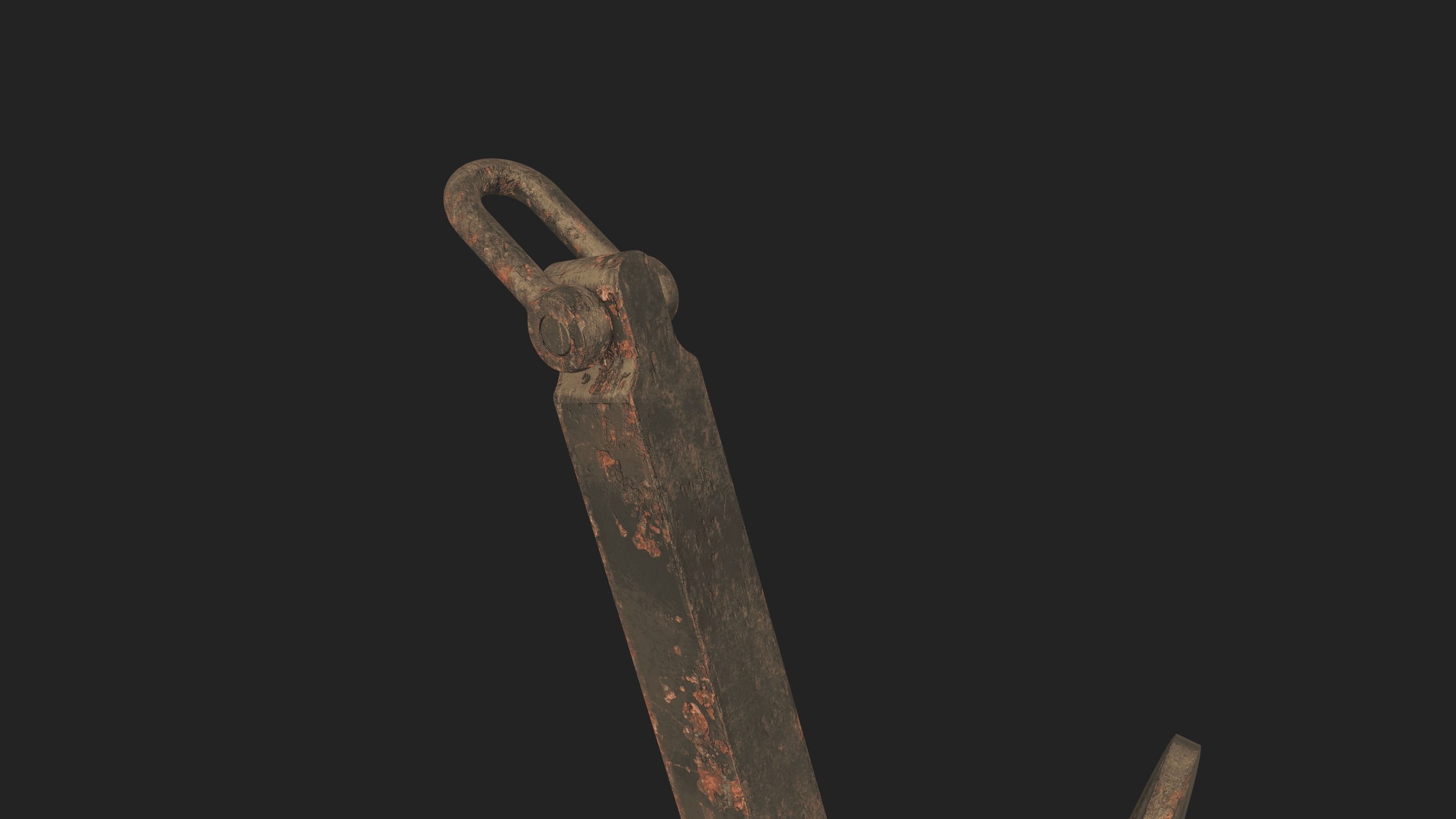 PBR Props - rusted Ship Anchor 3D model_8