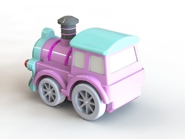 TOY TRAIN HEAD choo choo 3D print model 6